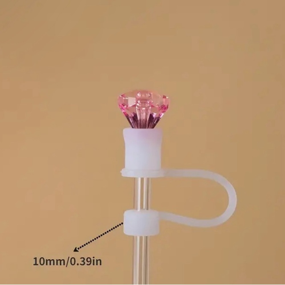 Stanley/Tumbler Diamond Straw Cover (choice of color) - Picture 2 of 2